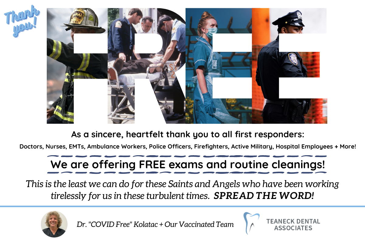 Teaneck Dental Associates First Responders Providing Dental Bridges